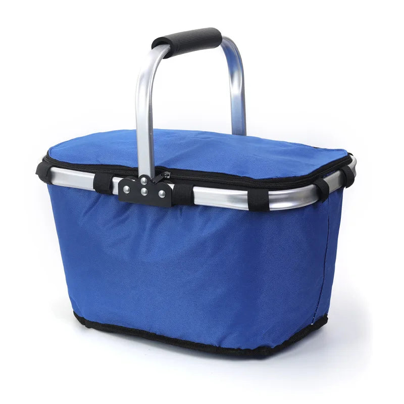 Cesta de Piquenique Portátil Dobrável Oxford | Com Saco Removível