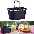 Cesta de Piquenique Portátil Dobrável Oxford | Com Saco Removível