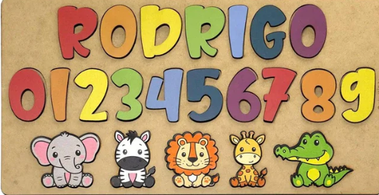 Nome Com Animais E Números